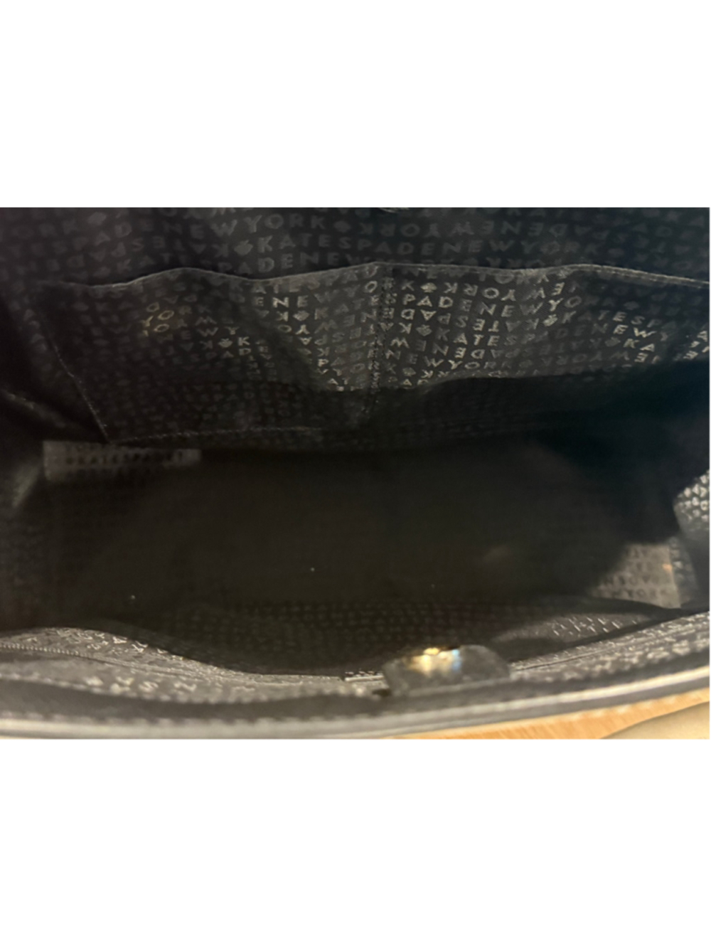 Women's Kate Spade Tote Bag One Size Black and White - Picture 8 of 11